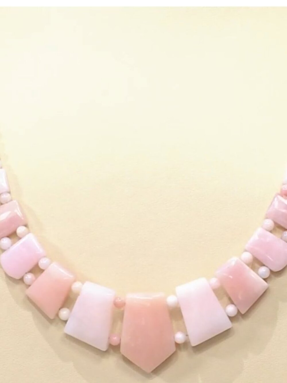 Jay King Sterling Silver Peruvian Pink Opal Necklace 18" NEW